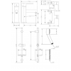 Набір для душу зі штангою GENEBRE Oslo 04OSD17TA (65130194566+6511019 4566+163645)