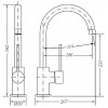 Змішувач для кухонної раковини GENEBRE Tau-402 (FRT65402)