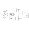 Комплект для гігієнічного душу GENEBRE GE2 GE45ov (10069445+61115224566 +168004)