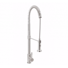 Змішувач для кухні GENEBRE INOX, нерж. сталь, висувний вилив (65211186066)