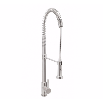 Змішувач для кухні GENEBRE INOX, нерж. сталь, висувний вилив (65211186066)