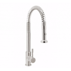 Змішувач для кухні GENEBRE INOX, нерж. сталь, висувний вилив (65207186066)