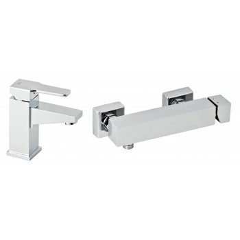 Набір змішувачів для раковини і душу GENEBRE Kenjo 1+1 02KE-shower (63130264566+63110264567)
